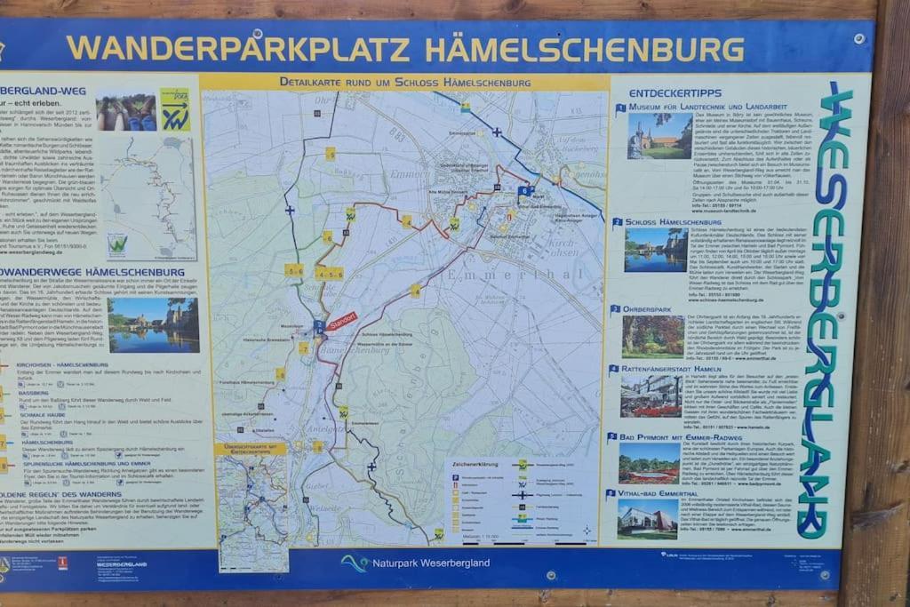 Schoene Ferienwohnung T&N Im Weserbergland Emmerthal エクステリア 写真
